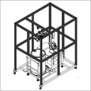 原液樹脂ドラム:供給(充填)完全自動化システム(D/C自動装置)